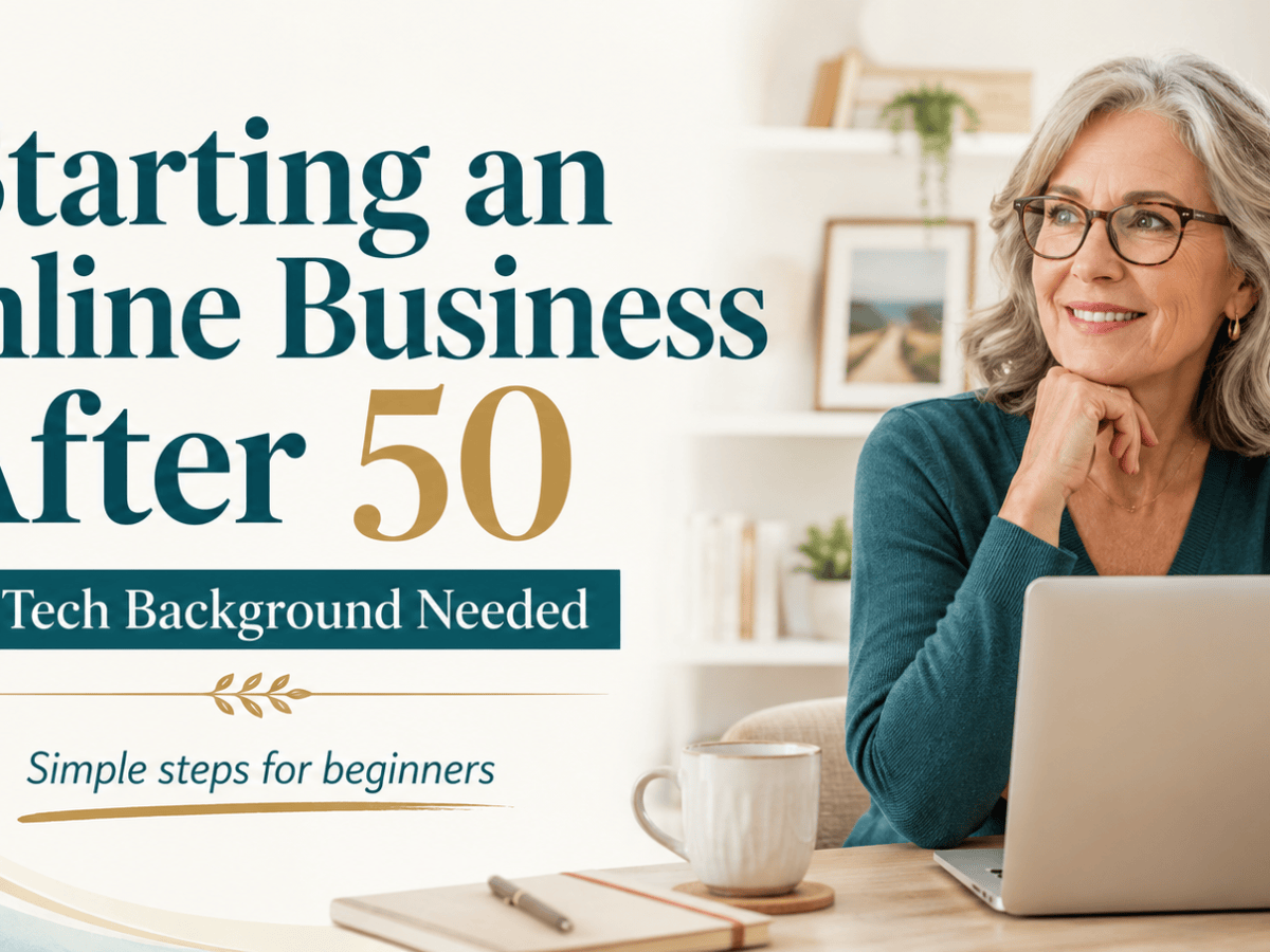 Starting an Online Business After 50 With No Tech&nbsp;Background